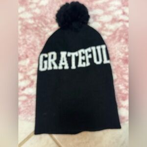 Black Grateful Beanie